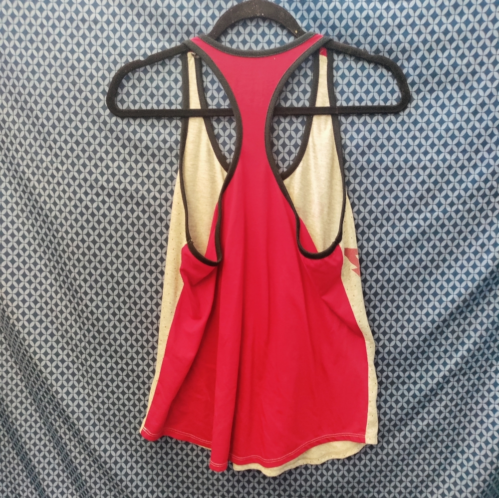 NFL Team Apparel - Women's red and grey Arizona Cardinals tank top. Size - XL - Picture 7 of 7